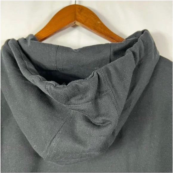 DKNY SPORT Black Long Sleeve Hooded Dress NWT in Size L - Picture 4 of 6